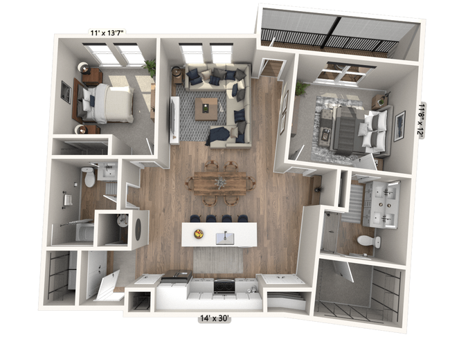 Floorplan - Ironwood Flats