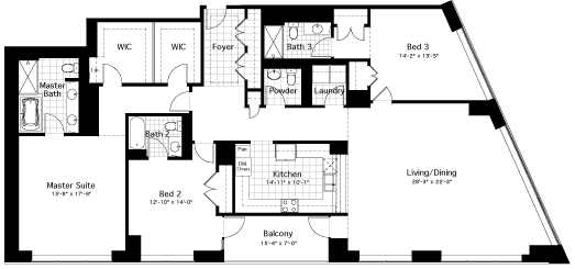 3BR/3.5BA - 600 N Lake Shore Dr