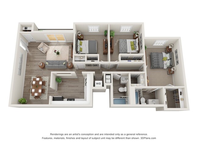 Floorplan - Pines at Lawrenceville Apartments