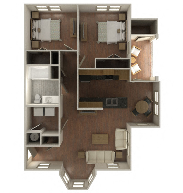 Floorplan - The Lofts at Southside Apartments