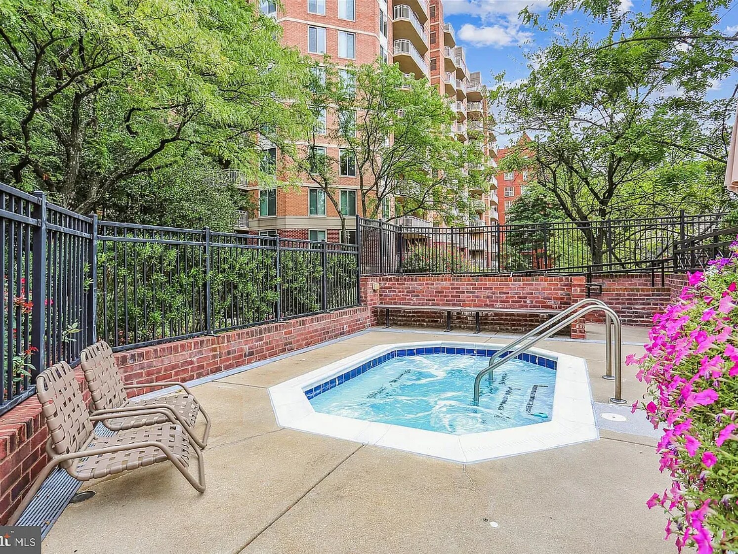 Hot tub and pool - 7500 Woodmont Ave