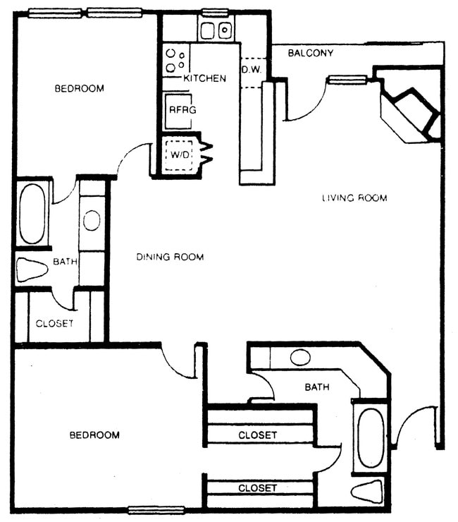2BR/2BA - The Colonnade on Cole