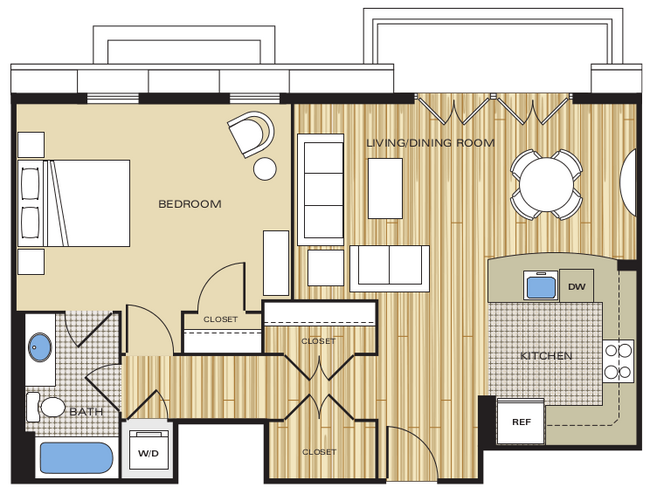 Floorplan - Clayborne Apartments