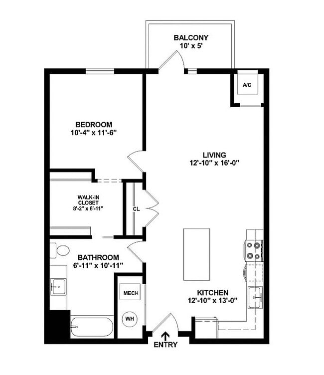A4 Floorplan with Dimensions - Maple and Main