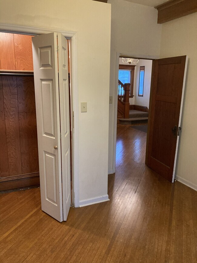 First floor bedroom looking to foyer - 1409 Main St