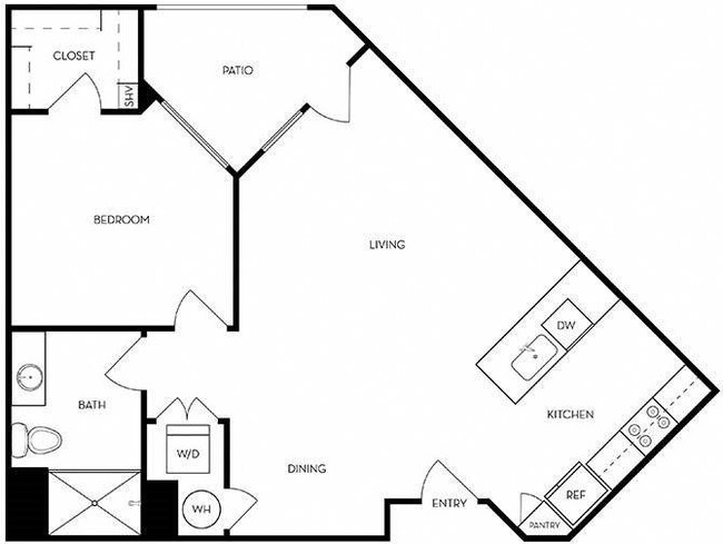 William | 1 Bed/1 Bath | 801-847 SF - The Logan at Osborn