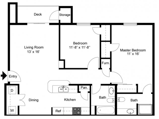 Floorplan - Tall Grass Apartments