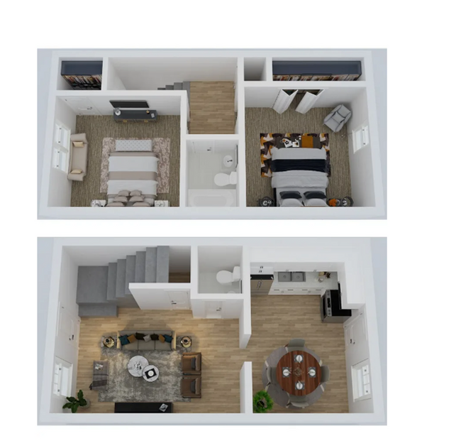 Floorplan - Spacious, affordable two bedroom townhouse...