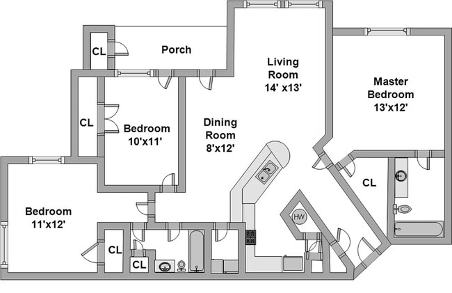 Floorplan - Campus Walk Condominiums