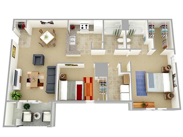 Floorplan - Genito Glen Apartments