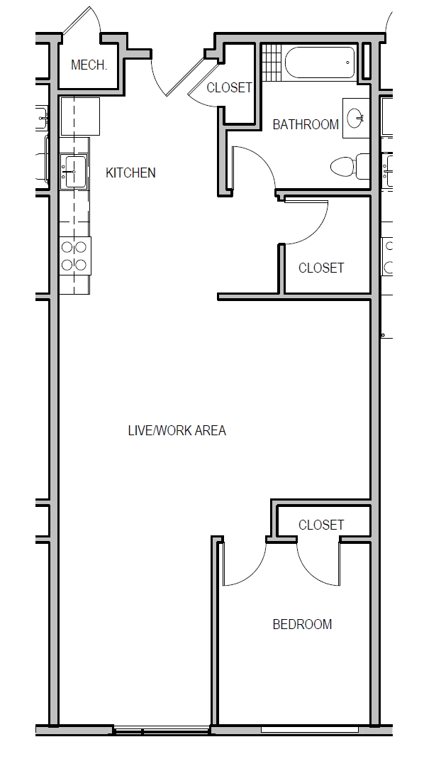 1BR/1BA - Brookland Artspace Lofts
