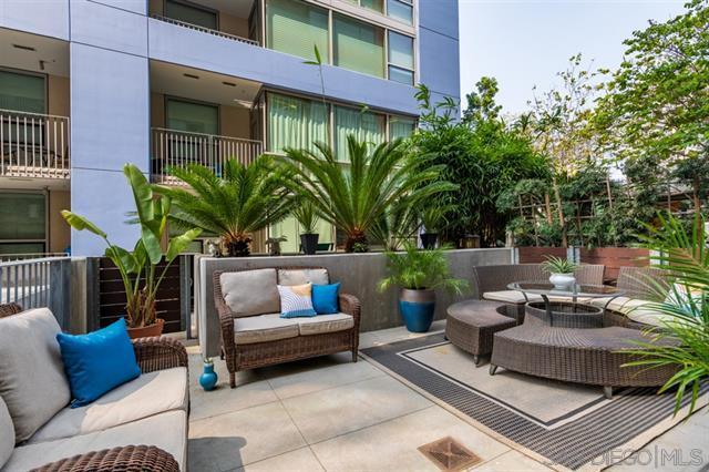 Condo's own patio - 350 11th Ave