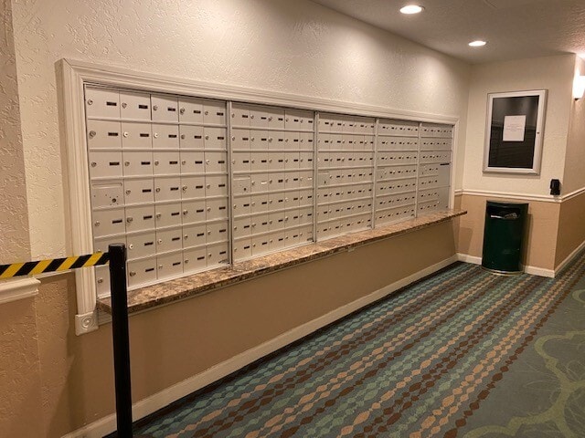 Mailbox lobby - 1801 N Flagler Dr