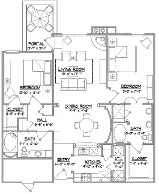 2BR/2BA - Alameda Santa Fe Condominiums