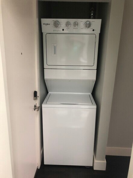 Stackable Laundry- in apartment - 34 W Front St
