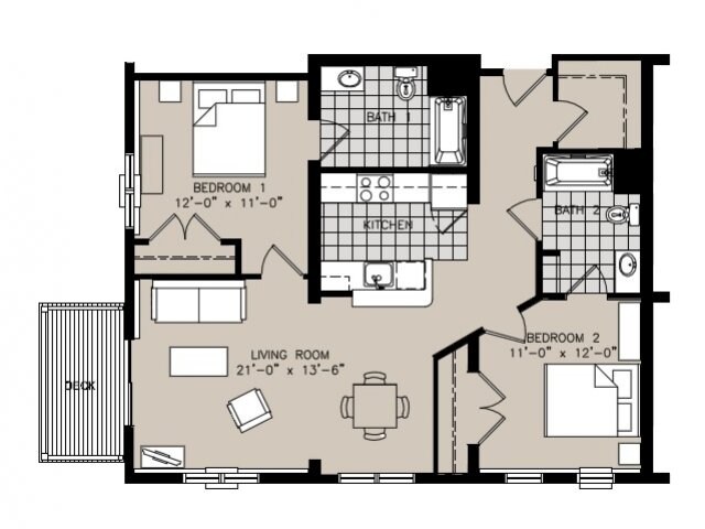Two Bedroom - Whitman Woods