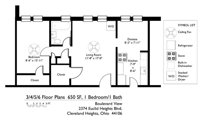 1BR/1BA - Boulevard View