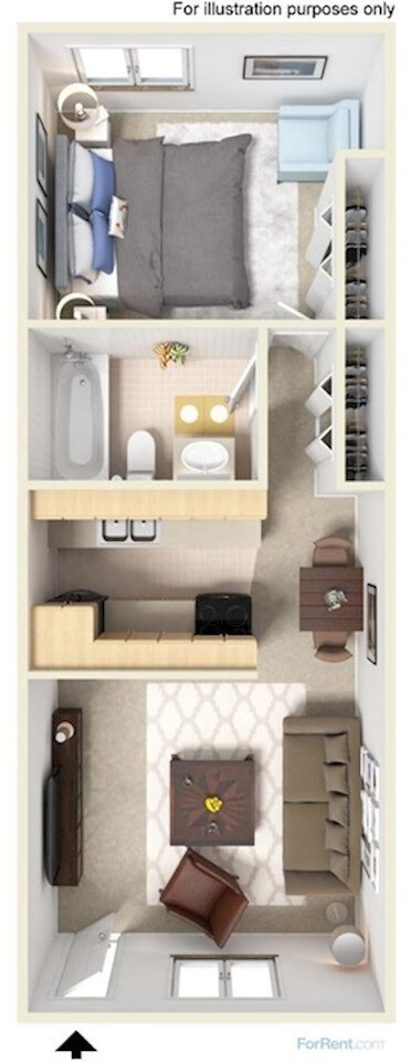 Floorplan - Davis Creek Apartments