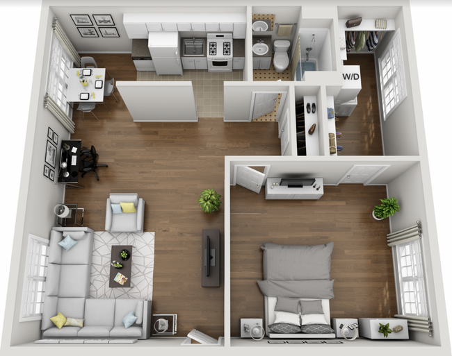 Floorplan - Crestwood Place Apartments