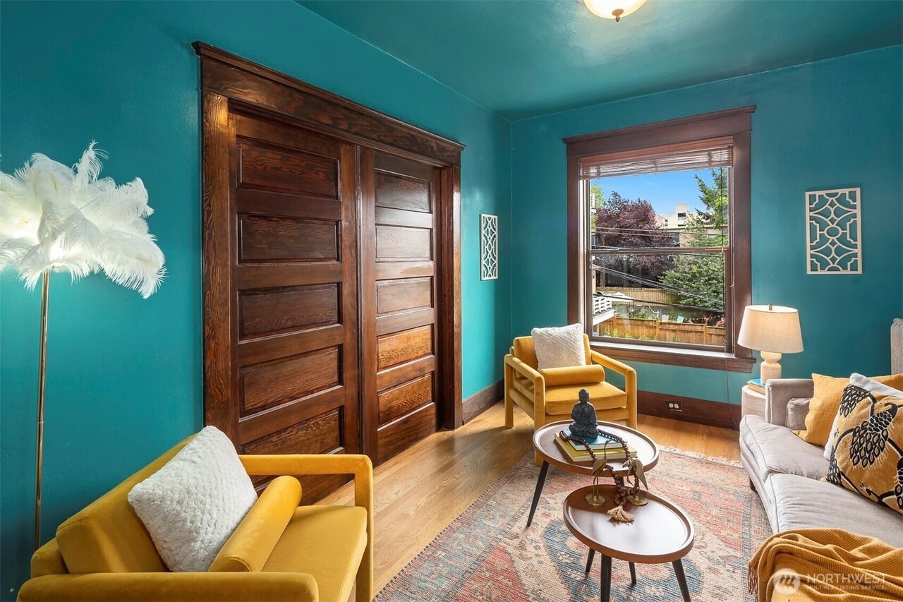 Pocket Doors Closed - 416 E Roy St
