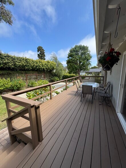Patio in backyard - 304 N Meadows Ave