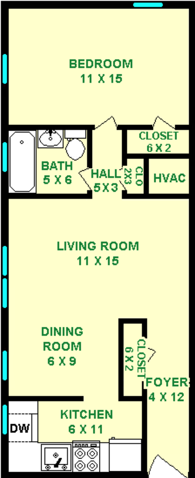 Floorplan - The Flats on Penn