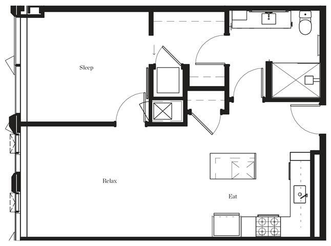 Floorplan - The Residences at Rainier Square