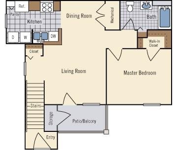 Floorplan - Amberwood Place Apartments