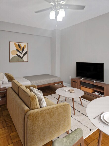 Studio main living area at The York , Foggy Bottom, Washington, DC 20006 - The York and Potomac Park