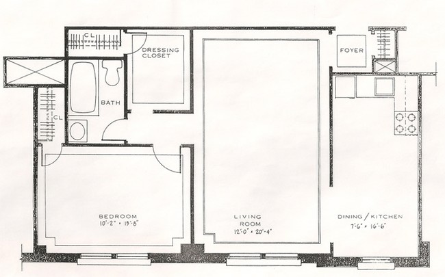 One Bedroom- Type 1 & 2 - Wayland Manor