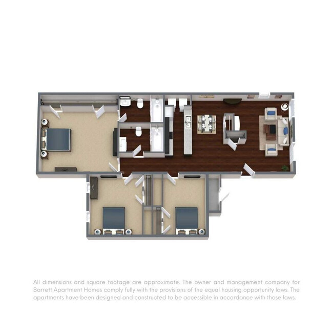 Floorplan - Barrett Apartment Homes