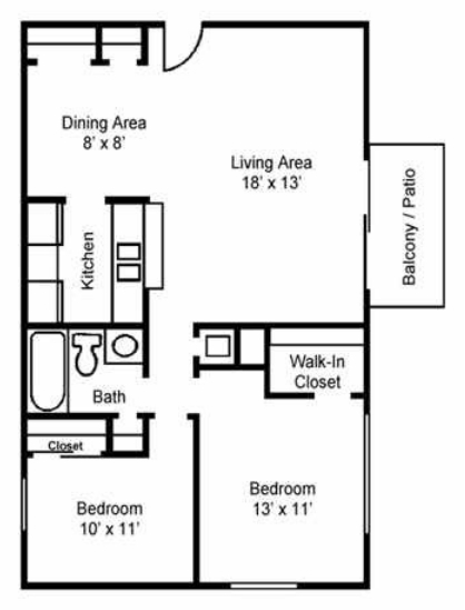 2BR/1BA - Asbury Arms