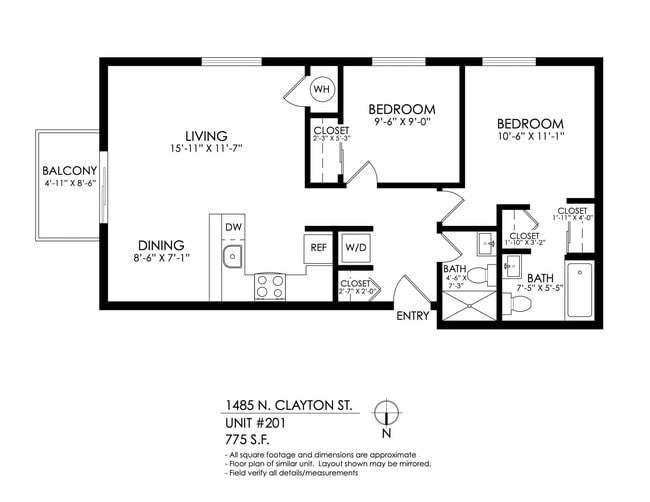Floorplan - 1485 Clayton