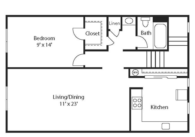 1BR/1BA - Stone Ridge Apartments