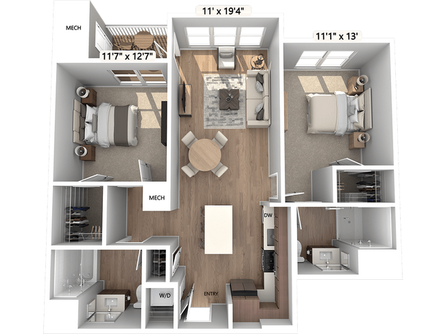 Floorplan - Avalon Princeton Circle