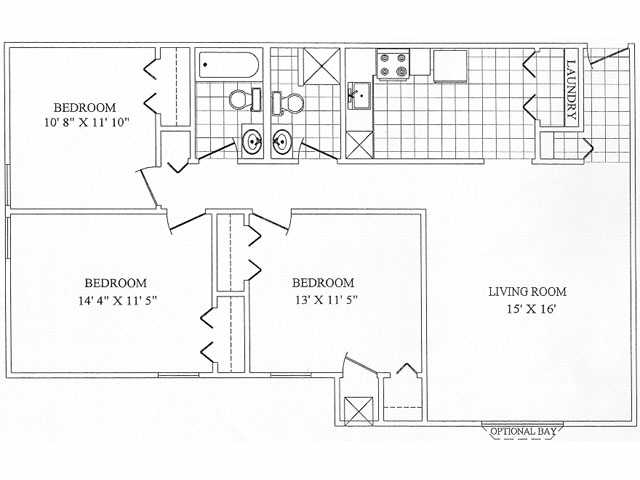 Floorplan - Brentwood Apartments