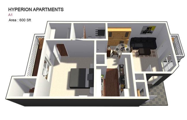 One Bed / One Bath - Hyperion