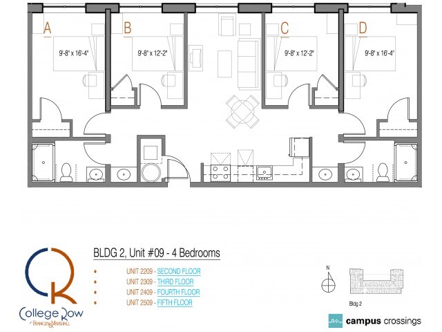 4 Bedroom - Campus Crossings at College Row