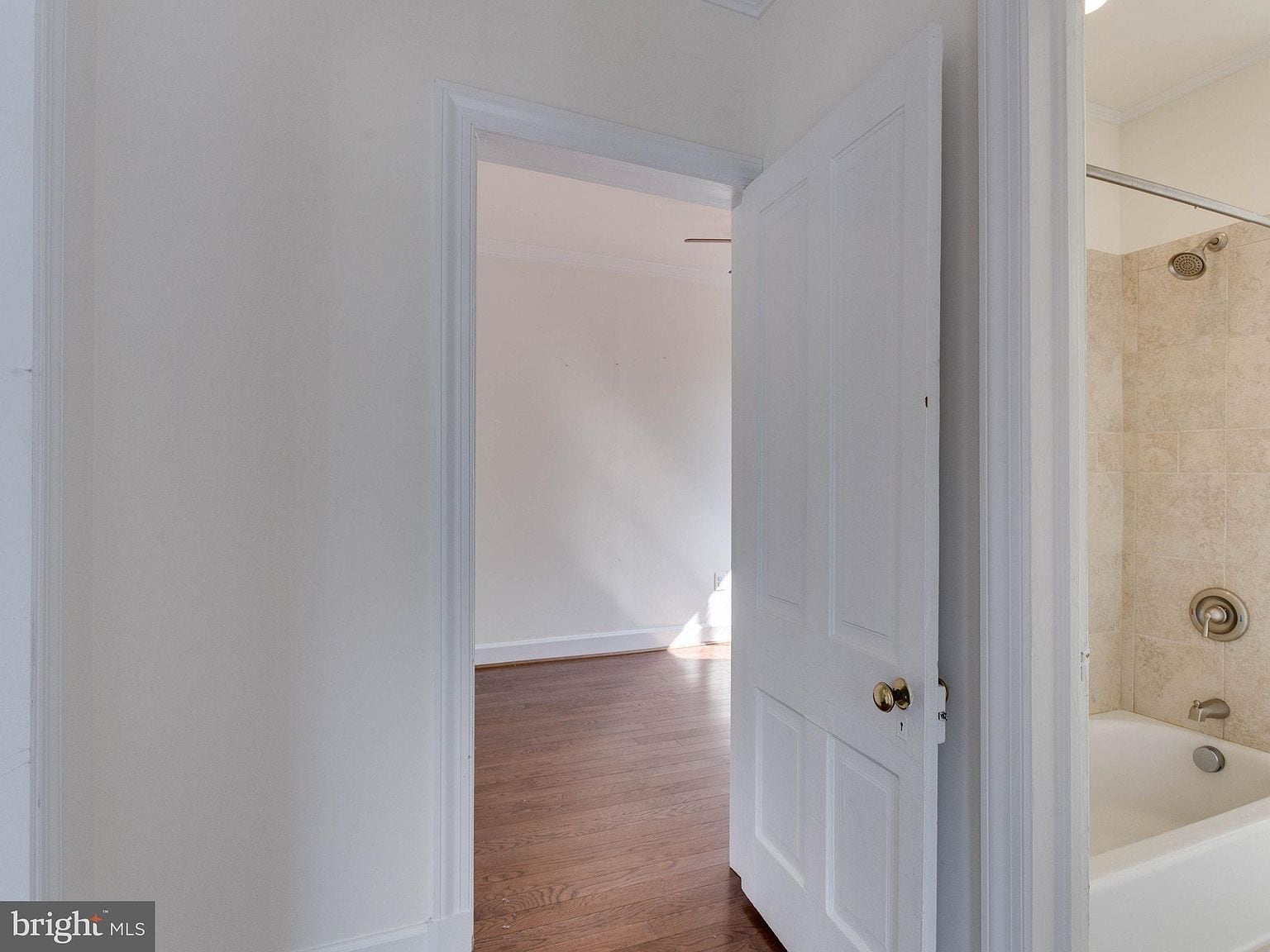 Hallway to Back Bedroom with Bathroom access - 322 S Washington St