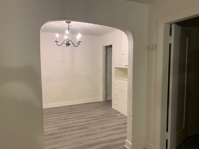 View of dining room from living room. - 24606 University Ave