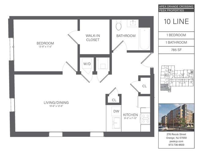 10 Line (One Bedroom) - APEX Orange Crossing