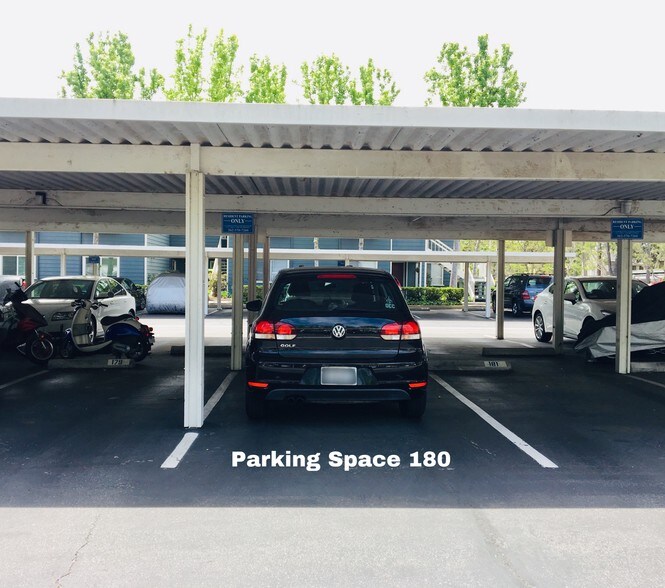 Assigned parking space #180 for guests. - 6000 Bixby Village Dr