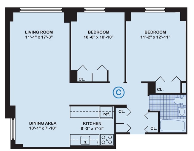 2BR/1BA - Stevenson Commons