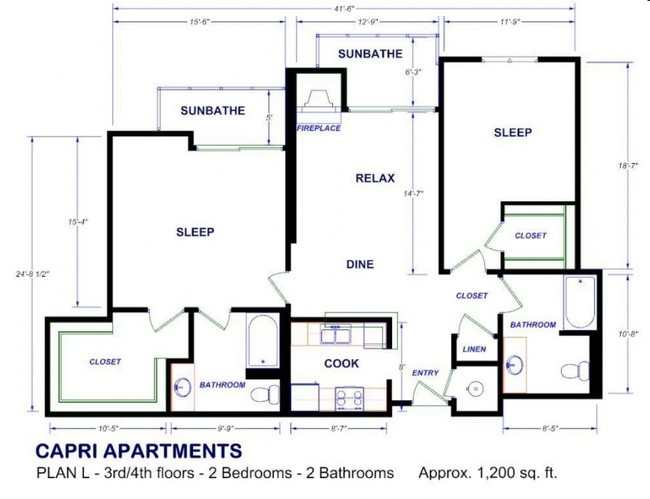 Plan - L - Capri Apartments