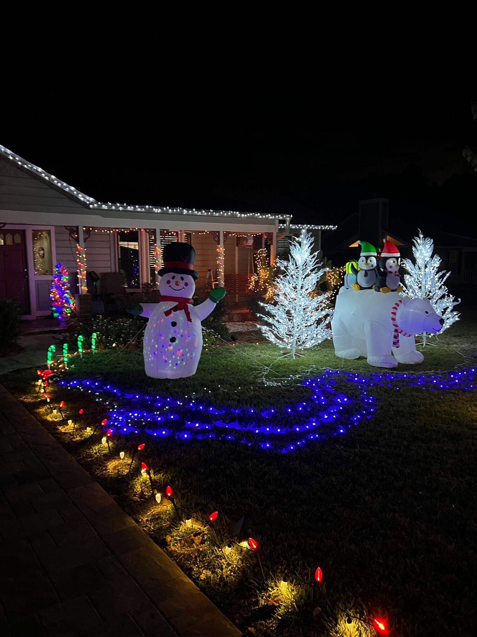 Front yard at night - 10928 NW 34th Pl