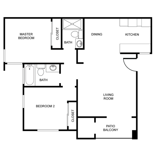 Floorplan - Valley View Apartments