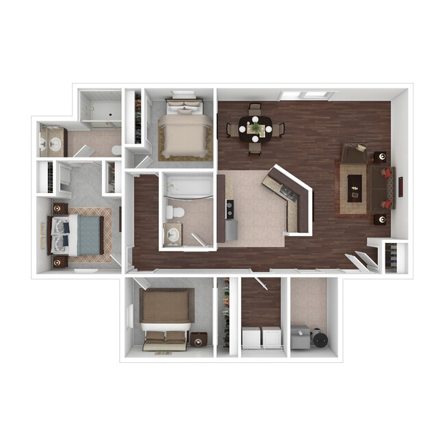 Floorplan - The Woods Apartments