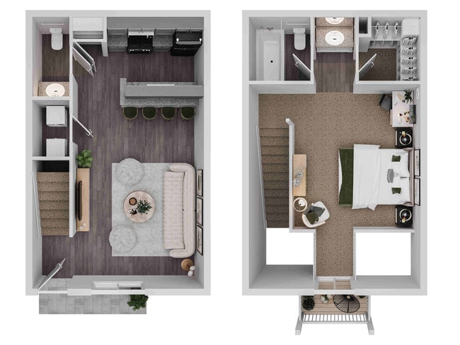 Ashford Santa Ana 1 Bed 1.5 Bath - Ashford Santa Ana