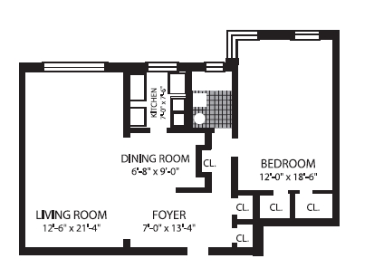 1BR/1BA - The Hyde Park