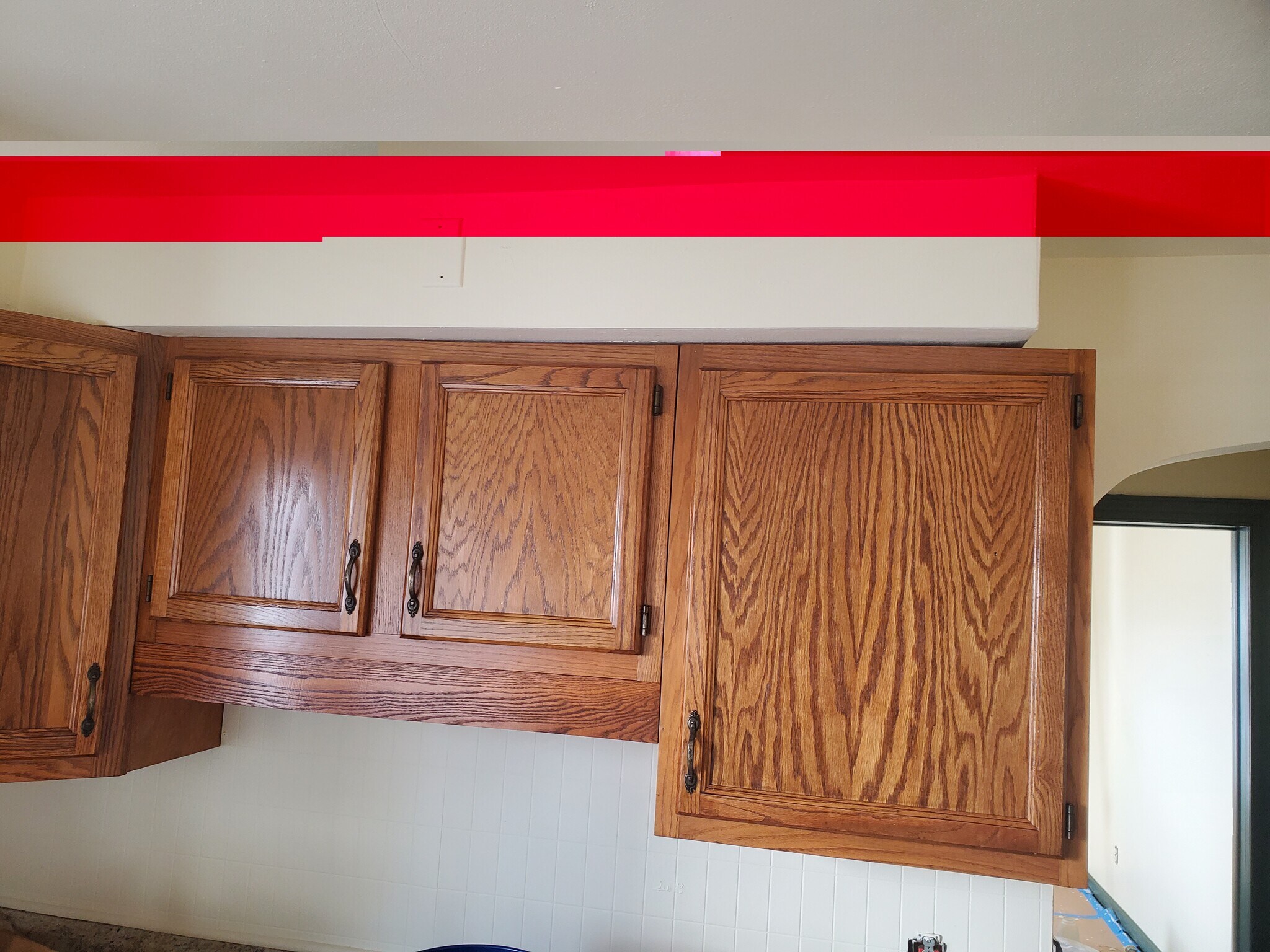 restored kitchen cupbaords - 321 Odell Ave